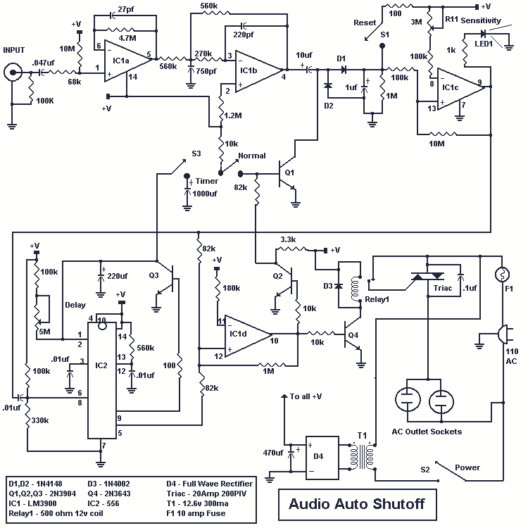 Automatic Audio Shutoff circuit