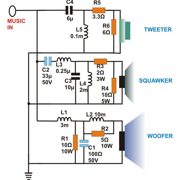 speaker crossover network