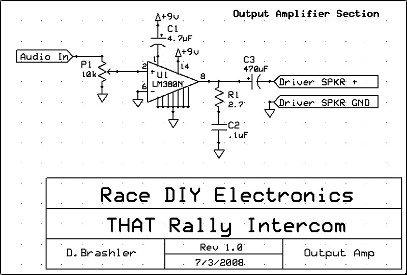 DIY Intercom Design Thread 4 circuit