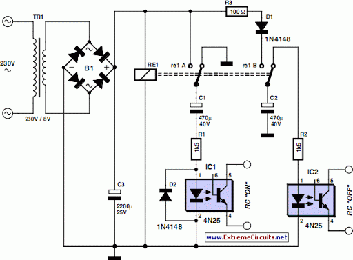 remote control mains switch