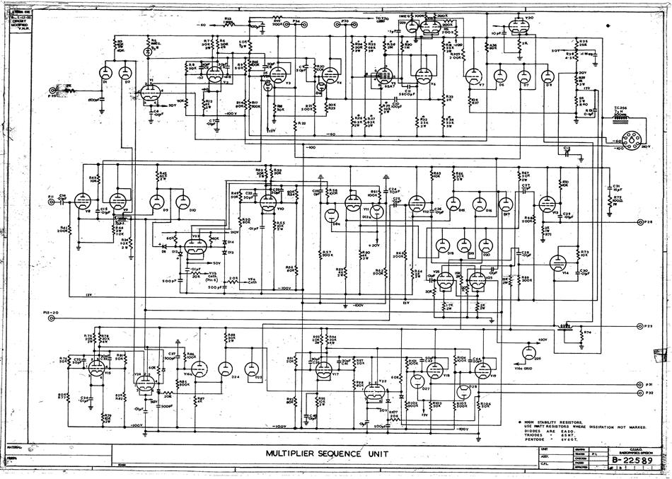 schematic computer multiplier sequence