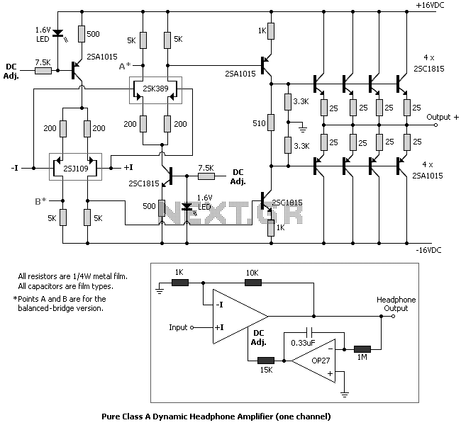 Class A Headphone Amplifier II