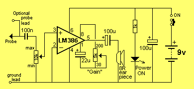 Audio Signal Testing amplifier circuit
