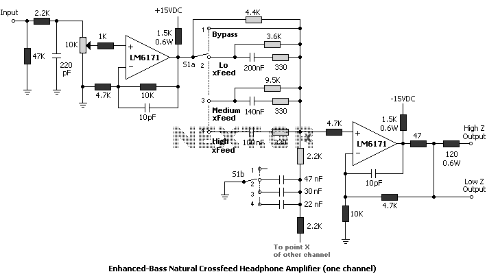 Crossfeed Headphone Amplifier