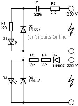 230volt led circuit