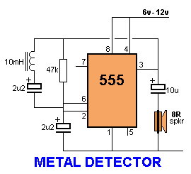METAL DETECTOR Circuit