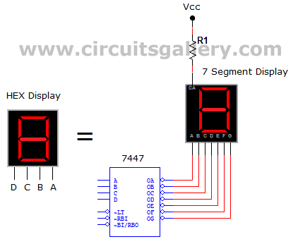 Numeric water level indicator- liquid level sensor circuit diagram with 7 segment display