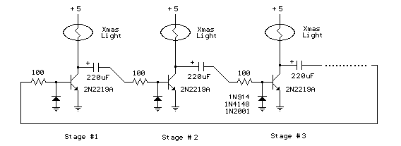 Descrete Multistage Light Sequencer