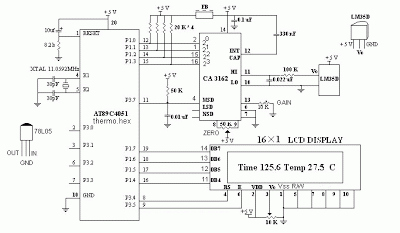 digital thermometer with data