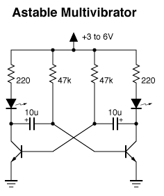 astable multivibrator circuit