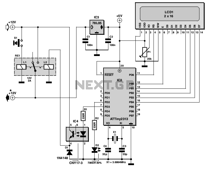 Long duration timer with Attiny2313