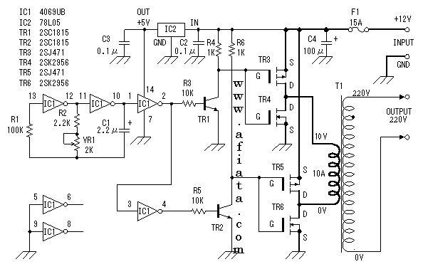 inverter circuit 800w