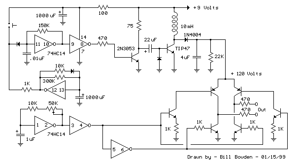 Audio Phone Ring Generator Using Switching Supply circuit