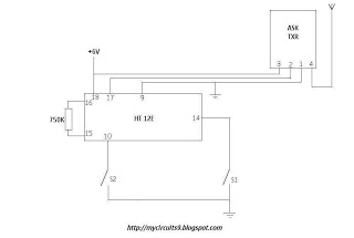 SIMPLE RF REMOTE CONTROL CIRCUIT