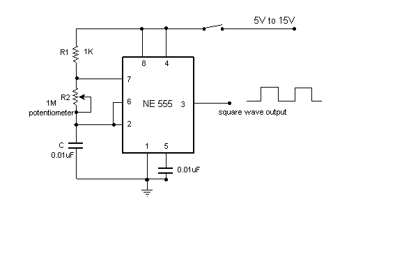 Simple variable frequency oscillator circuit