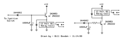 simple switch off time delay schematic