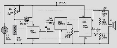smoke detector circuit using ldr