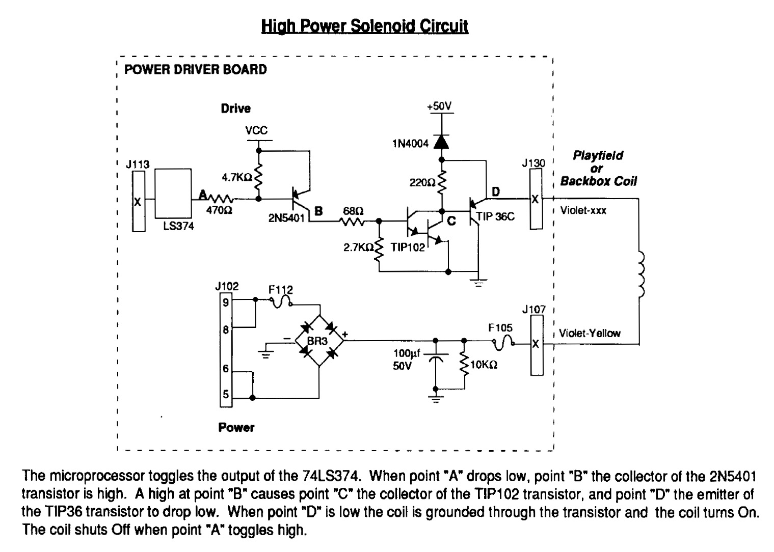the modern firepower pinball project – Circuit Schematic