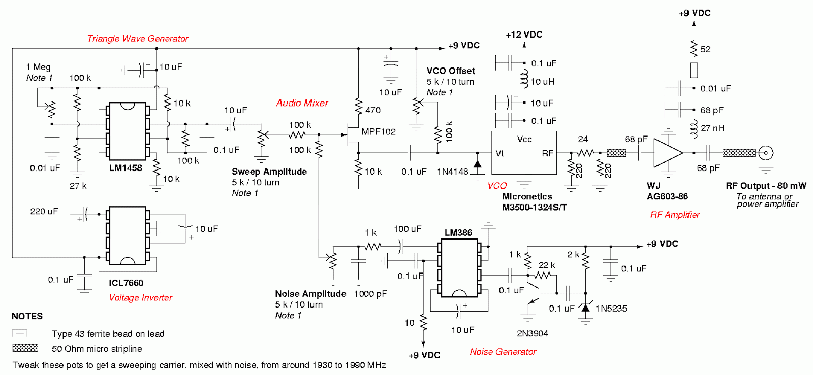 Simple Cell Phone JammerCircuit 2 circuit