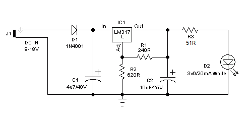 led workbench lighting circuit