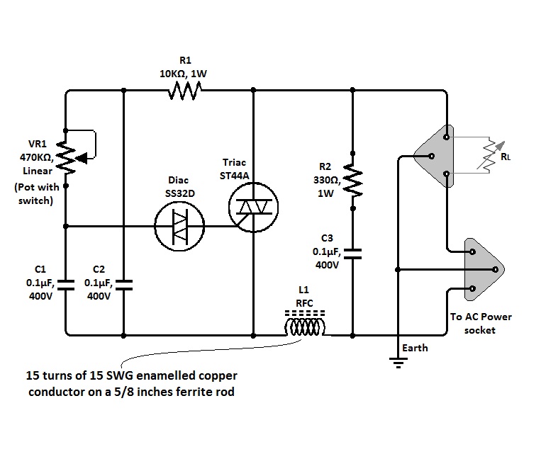 Triac Dimmer Circuit