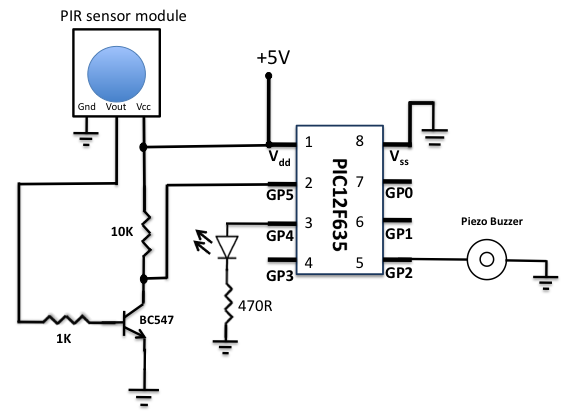 motion sensor using pir sensor module