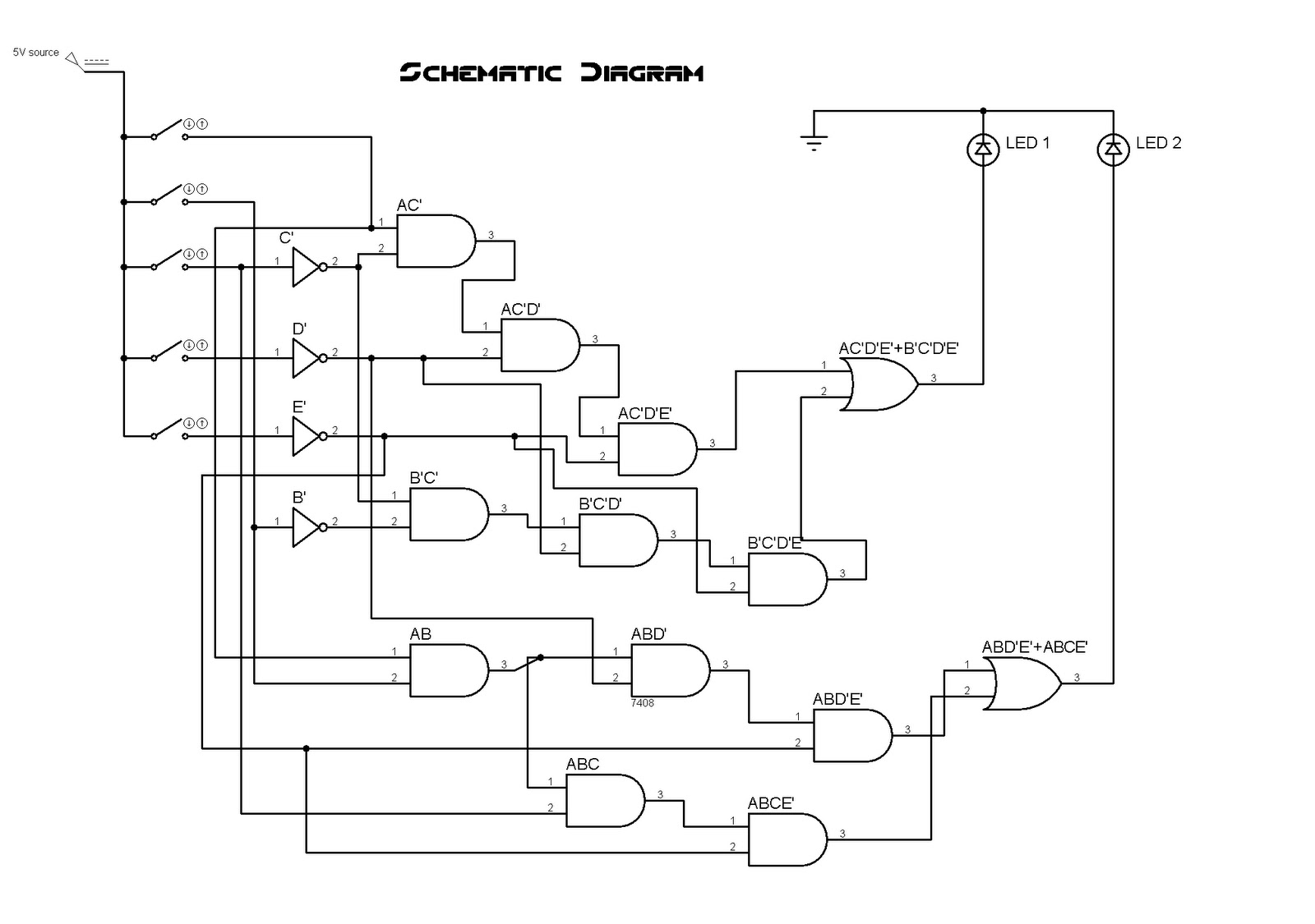 our schematic diagram