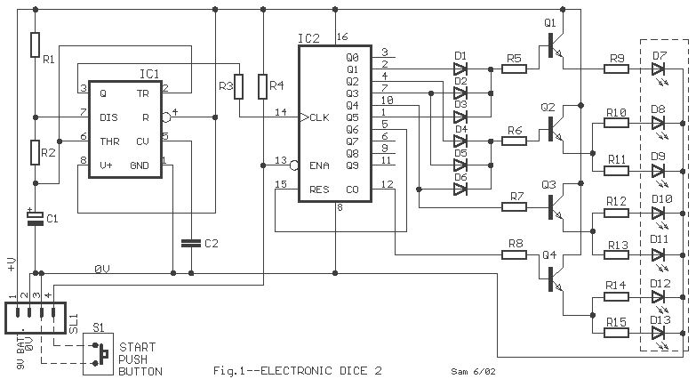 LED Dice circuit
