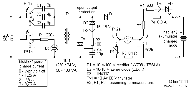 Capacitor Charger Lead Acid Battery
