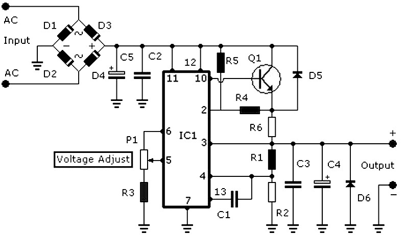 dc power supply 3 30v 3 30v 3a stabilized circuit
