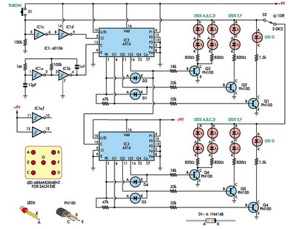 Low-Cost Dual Digital Dice circuit