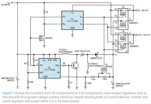 Dual Regulator Handles Two Input Voltages