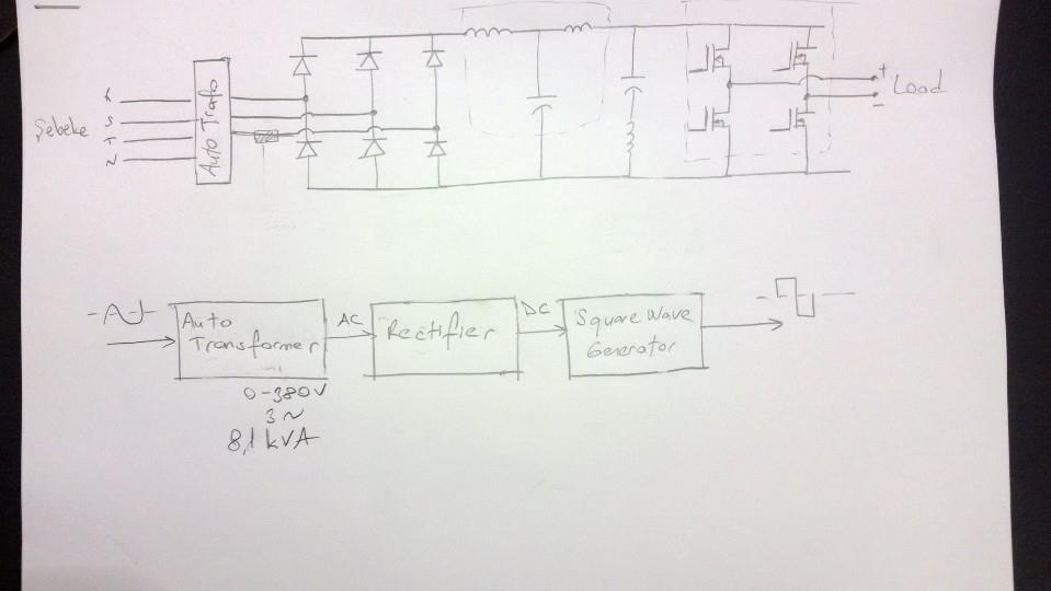 High Power Square Wave Generator (0-500V 25A)