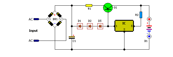 12 Volt Car Battery Charger Circuit Schematic