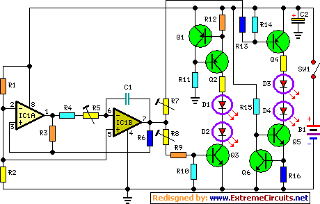 Fading LedsCircuit circuit