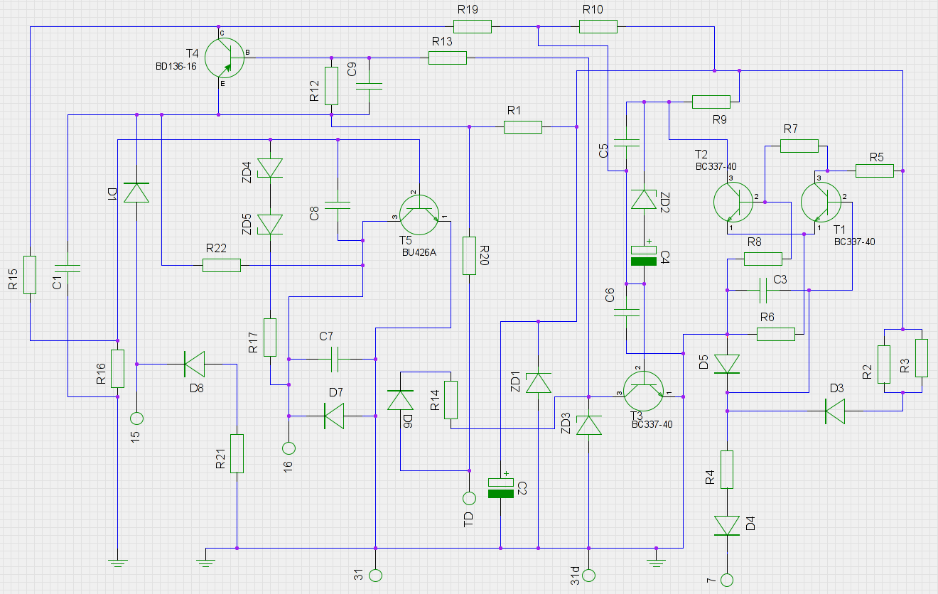pcb Need help with identifying diodes in a 1970s automotive circuit
