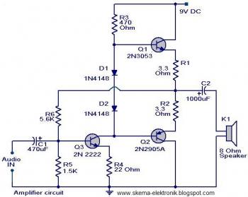 simple audio amplifier circuit