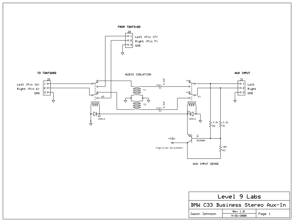 building my own aux circuit car stereo feedback