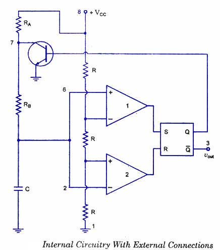 designing 555 timer ic as an astable multivibrator circuit