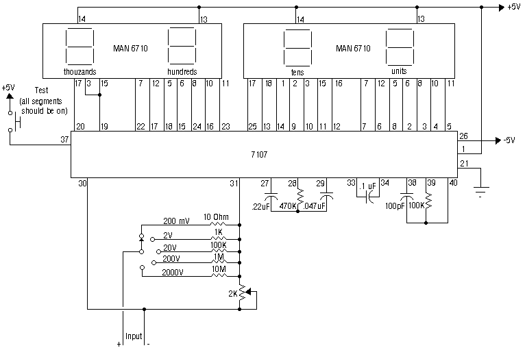 Driver VU Meter with Segmen using 7107 6710