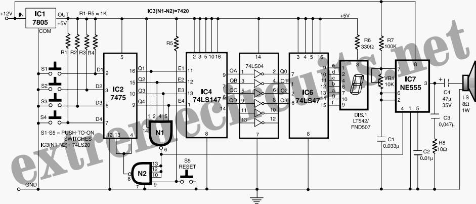 Fastest Finger First Indicator circuit