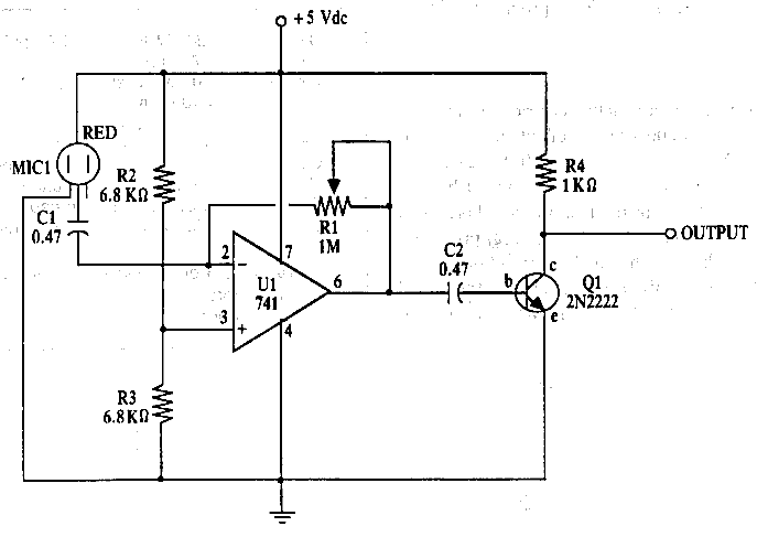 Audio Gambar Skema Condenser Microphone Amplifier