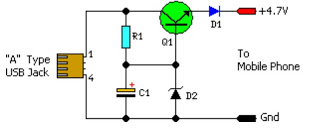 usb powered mobile phone battery