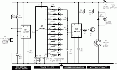 Schematic Diagram Wiper Speed Control Circuits