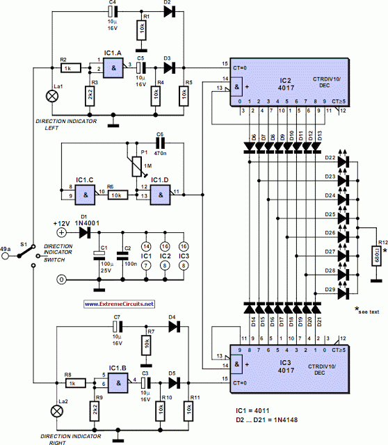 Blinker Indicator circuit