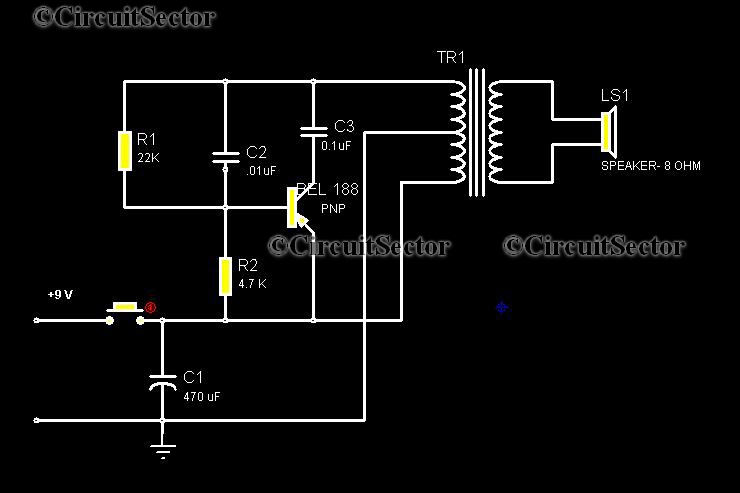 Door Bell Circuit Using BEL 188 PCB