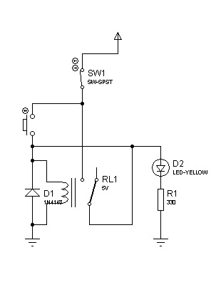 latching relay circuit
