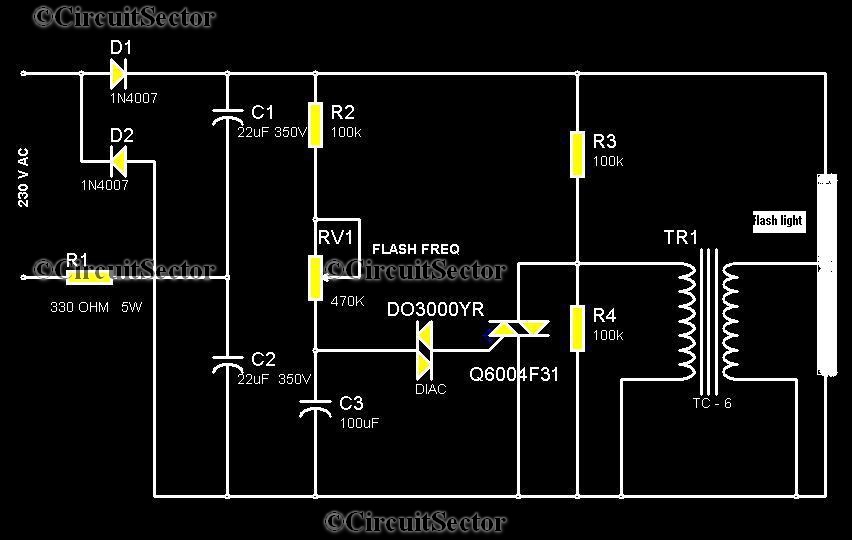 Strobe Light Circuit with Timing PCB