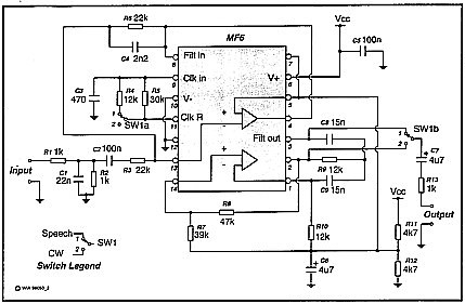 Speech Filter circuit