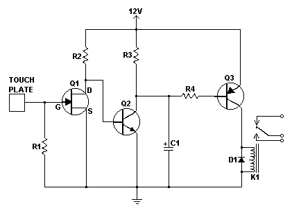 simple touch switch circuit